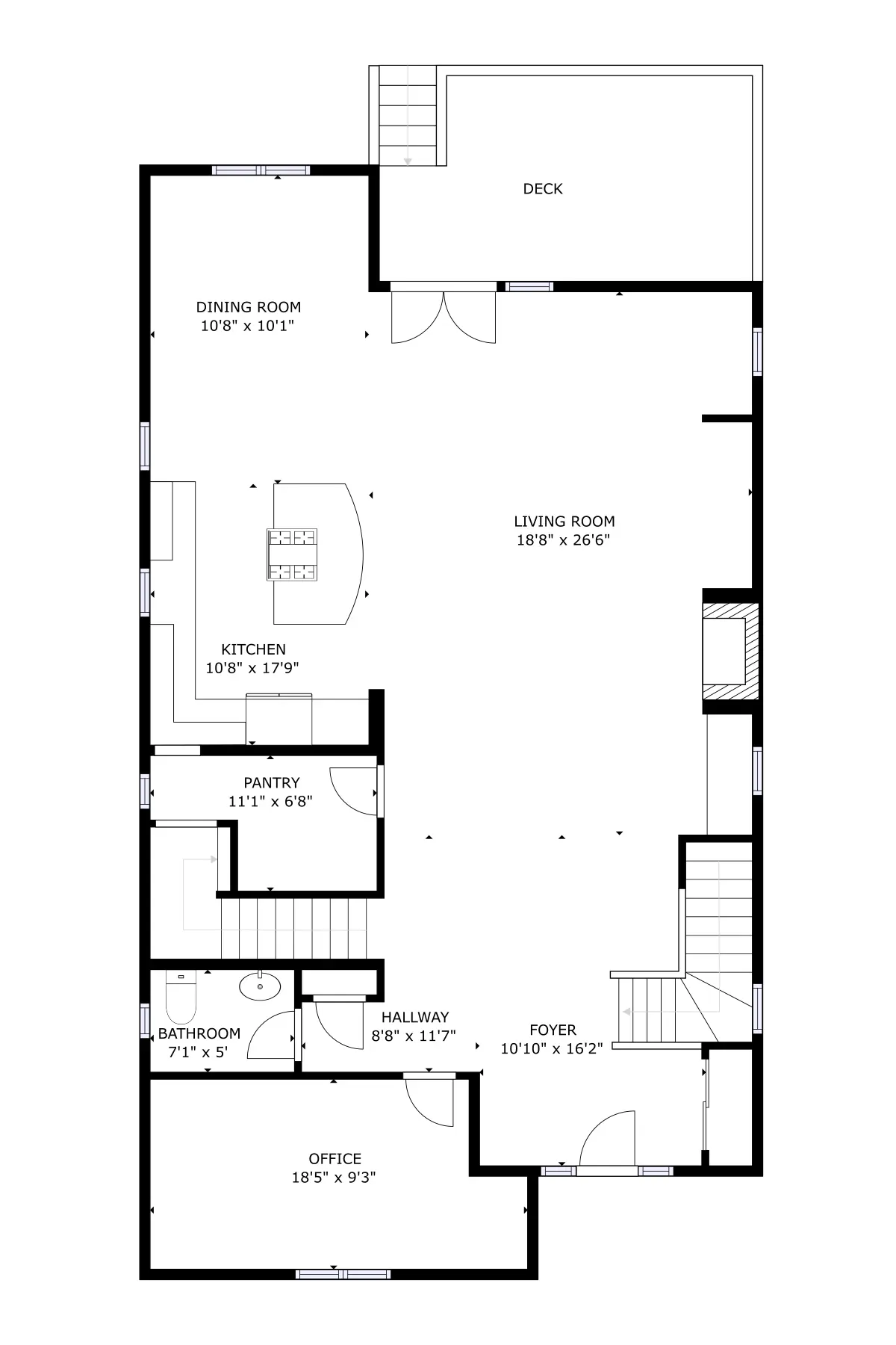 Main Level Floor Plan