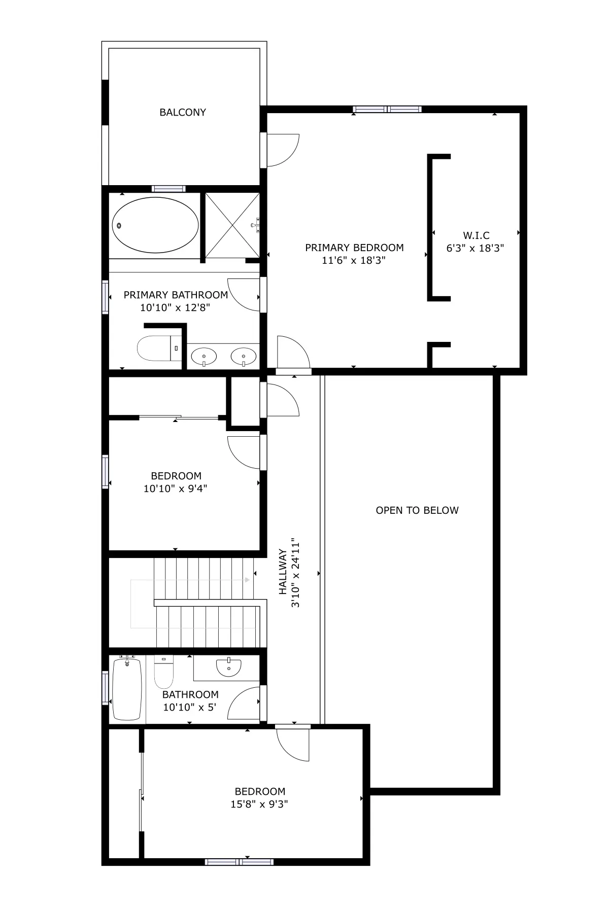 Upper Level Floor Plan